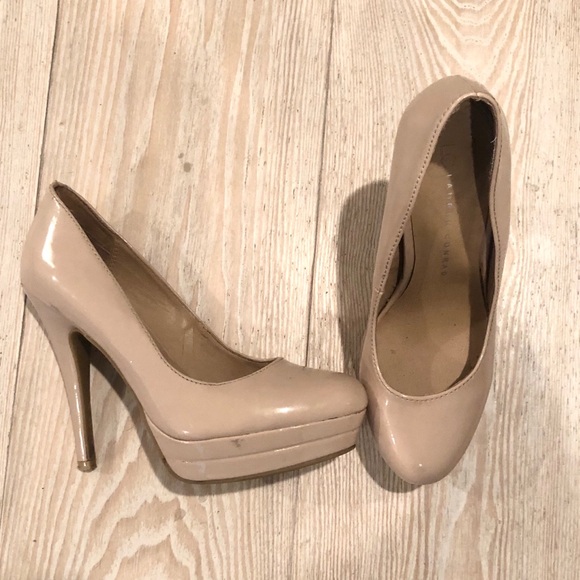 LC Lauren Conrad Shoes - Lauren Conrad platform heels nude